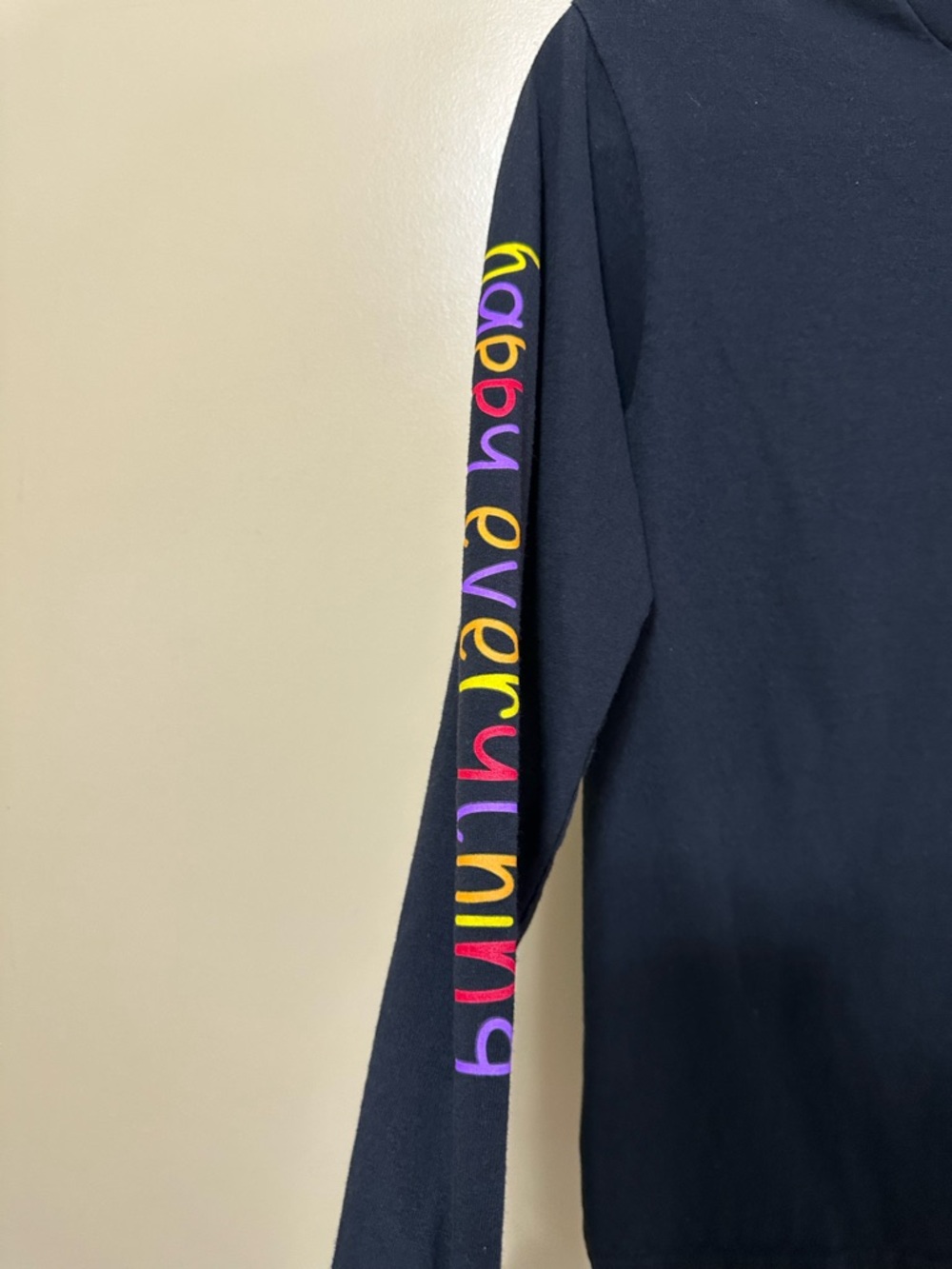 Simply Southern Happy Hallo-Thanks-Mas Long Sleeve Nutcracker Tee Women S Black - Picture 7 of 8